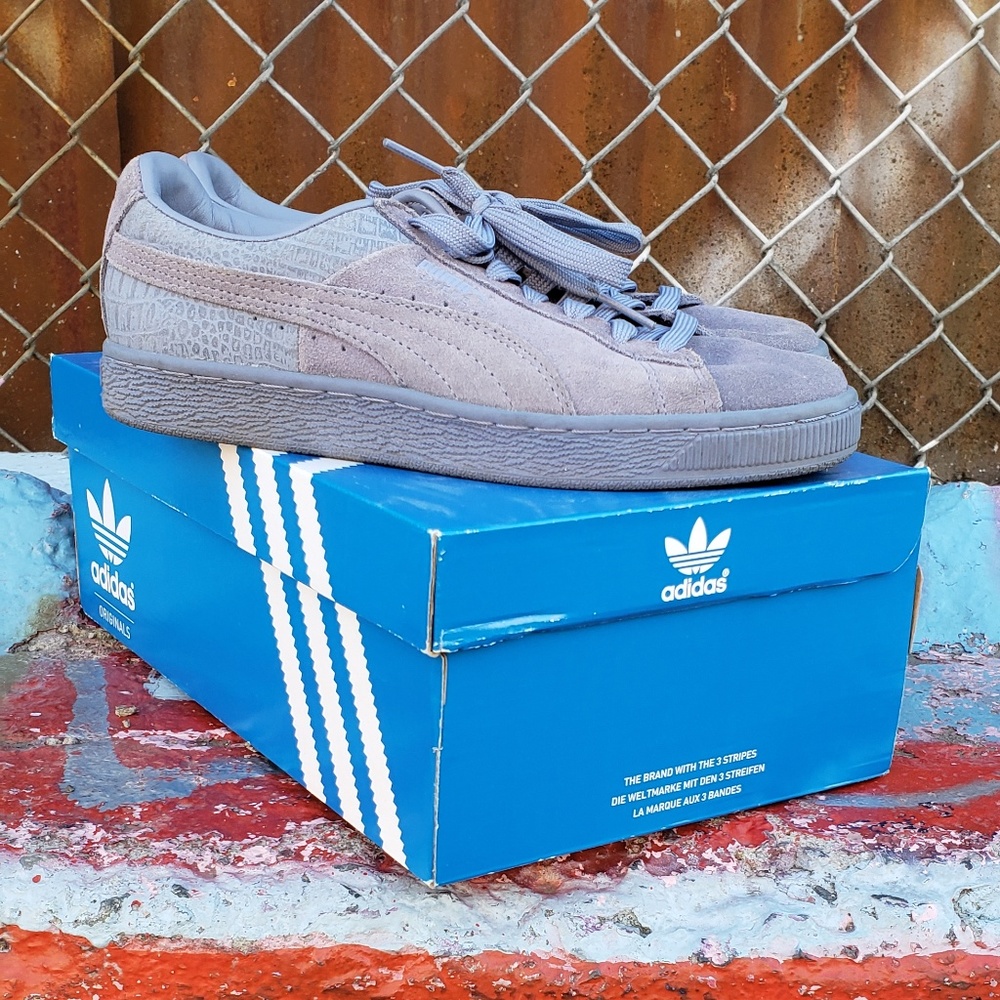 Puma Blueberry Suede/Snakeskin Sz 7 Wom